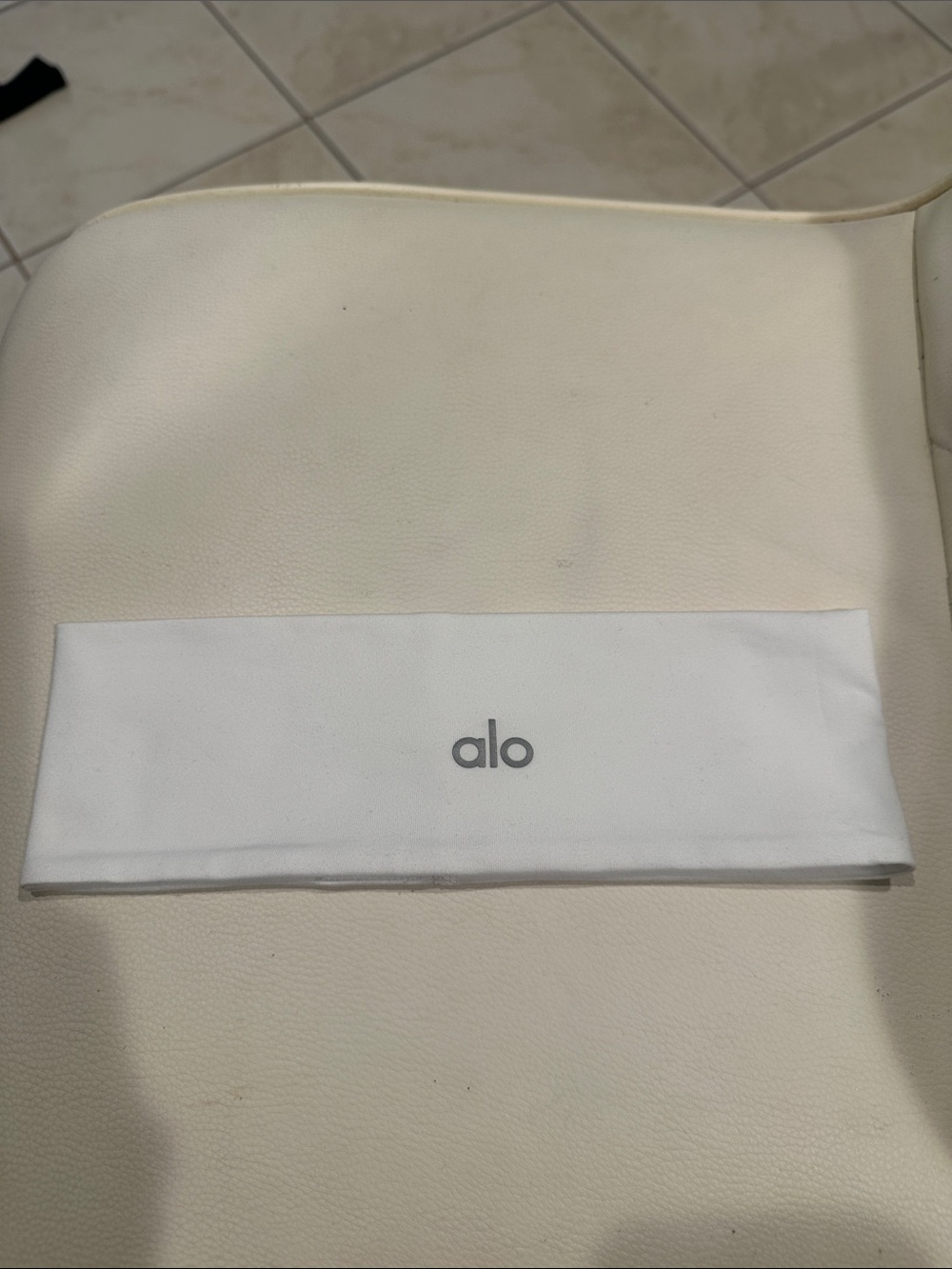 ALO Yoga White Logo Headband
